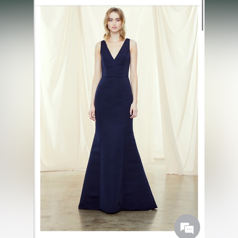Amsale Mackayla Navy Blue Size 8